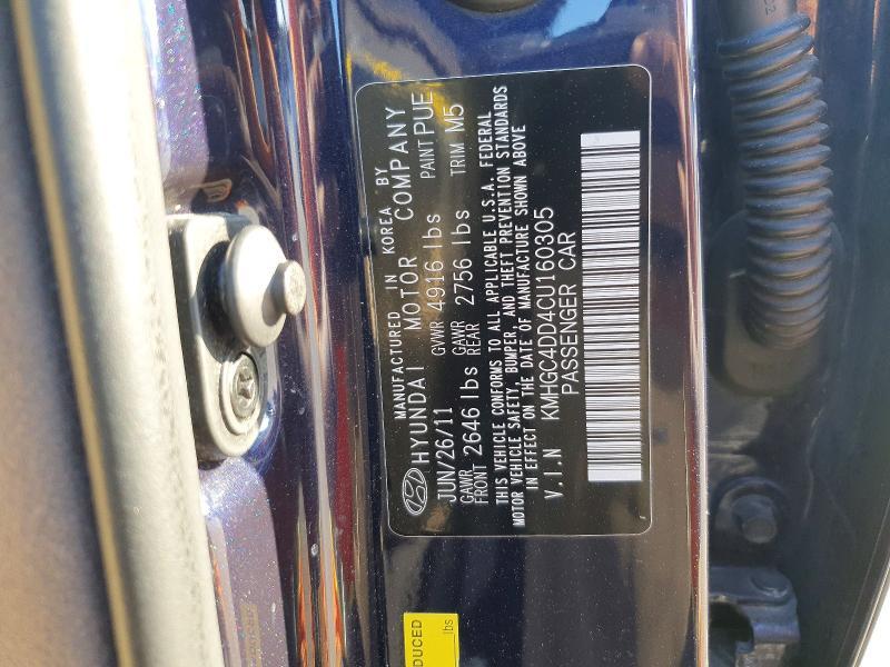 2012 Hyundai Genesis 3.8l V6