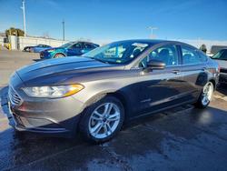 Ford salvage cars for sale: 2018 Ford Fusion se Hybrid