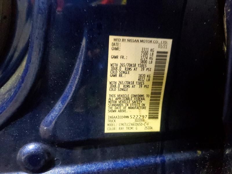 2021 Nissan Titan sv