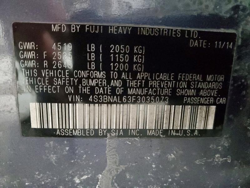 2015 Subaru Legacy 2.5i Limited