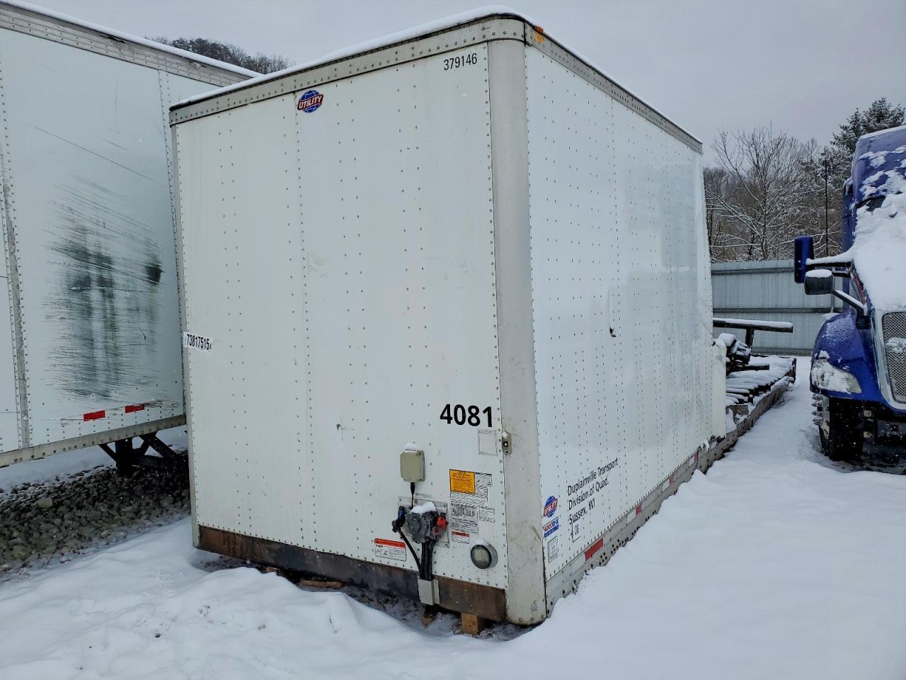 2021 Utility VS2DX DRY Van Trailer