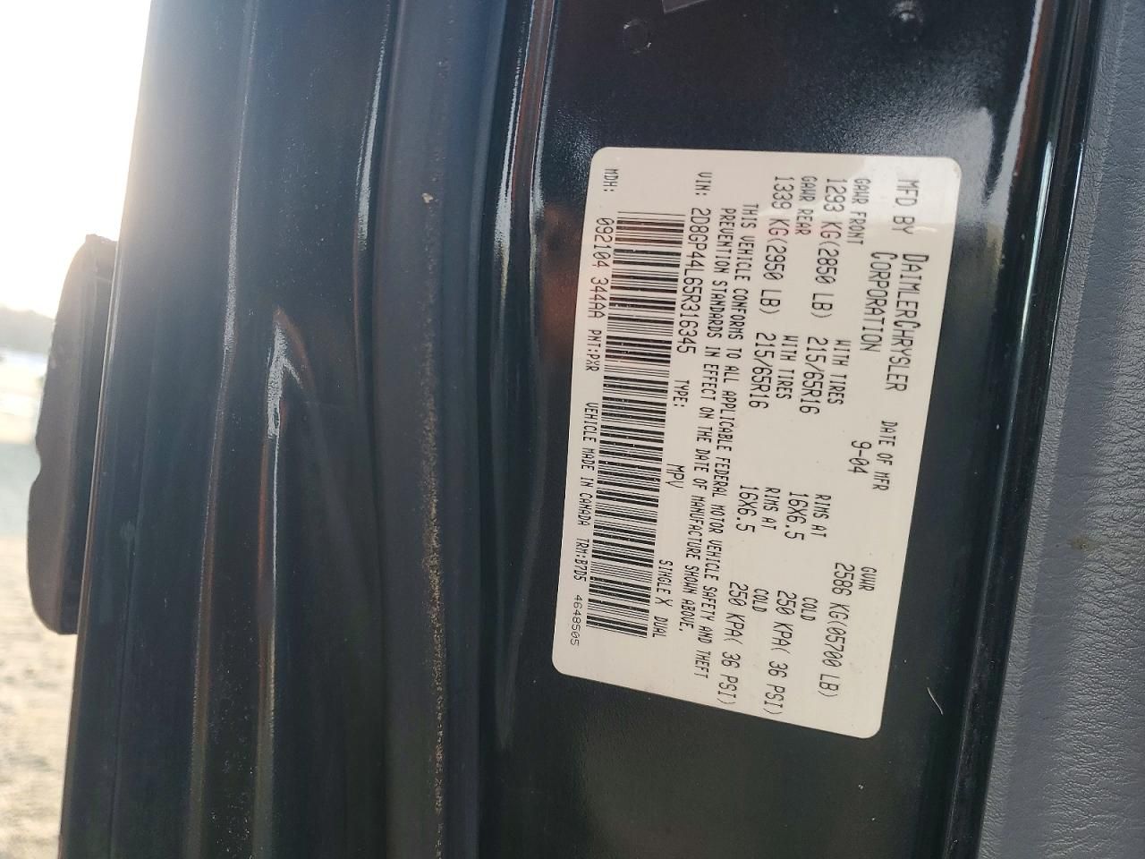 2005 Dodge Grand Caravan sxt