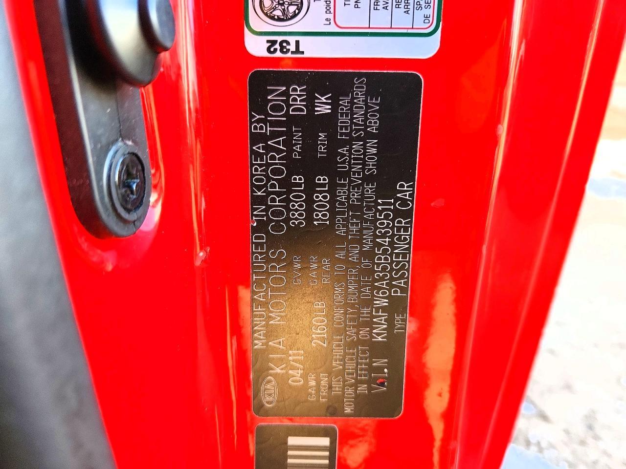2011 KIA Forte sx