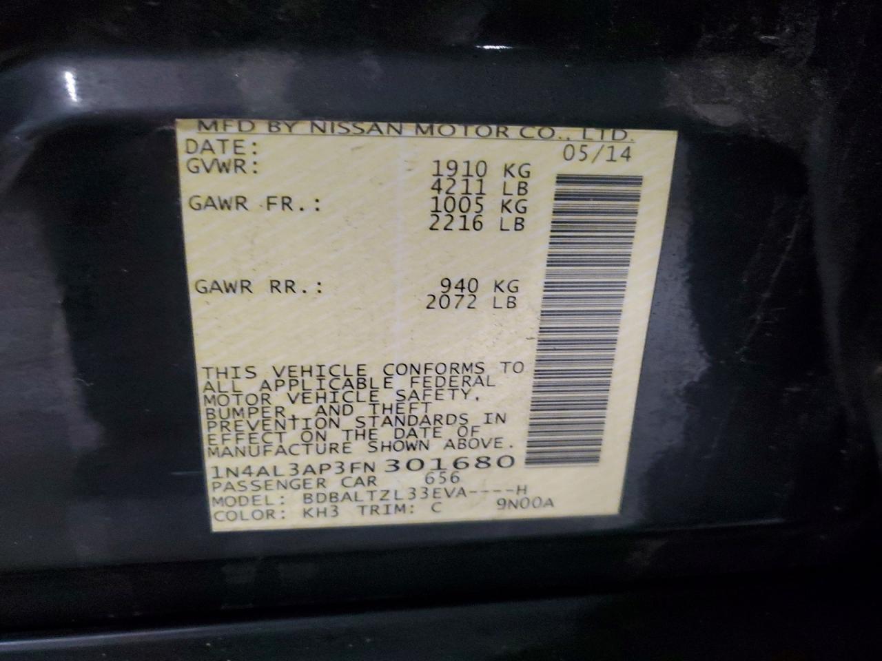 2015 Nissan Altima 2.5