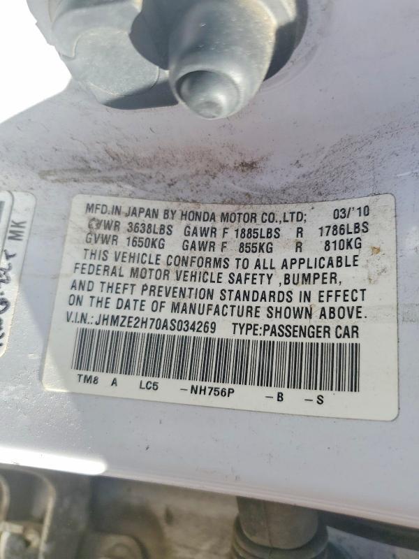 2010 Honda Insight ex