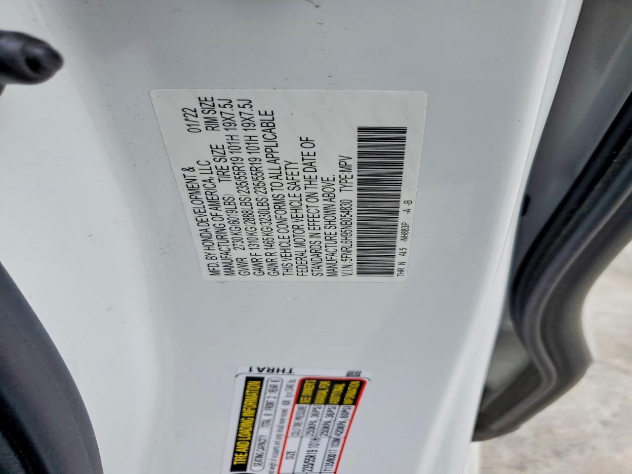 2022 Honda Odyssey Elite