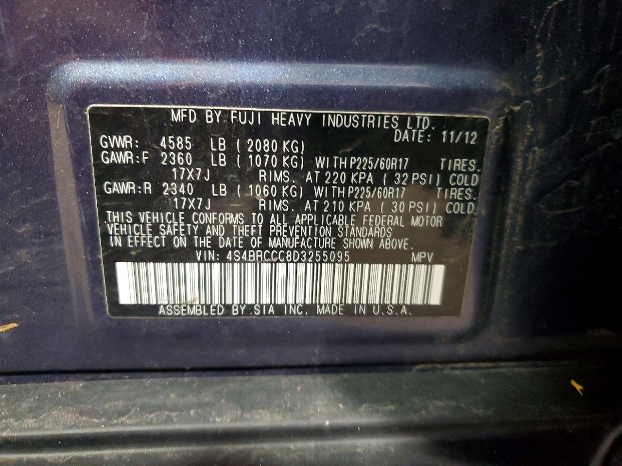 2013 Subaru Outback 2.5i Premium