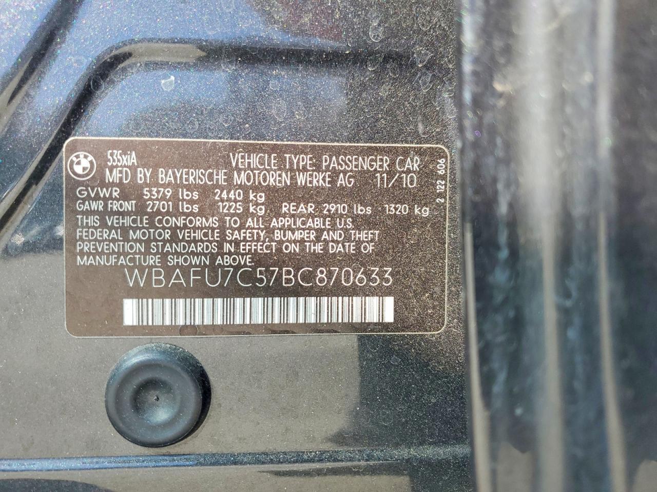 2011 BMW 535 xi