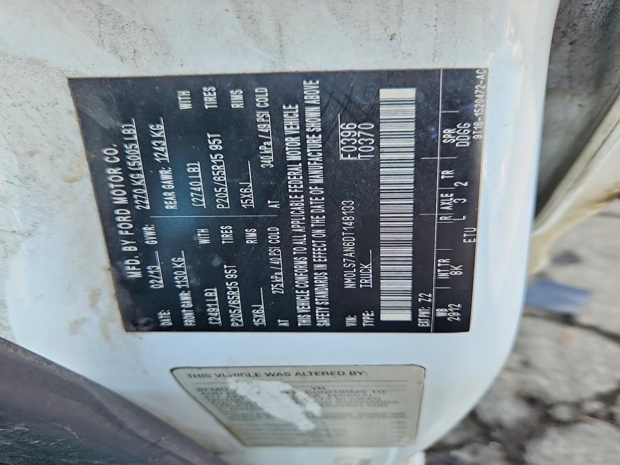 2013 Ford Transit Connect XL