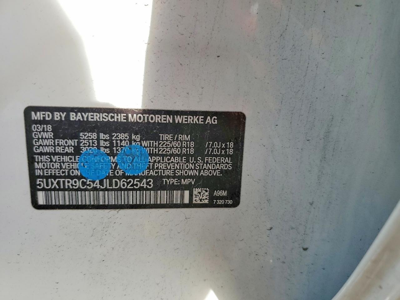 2018 BMW X3 Xdrive30i