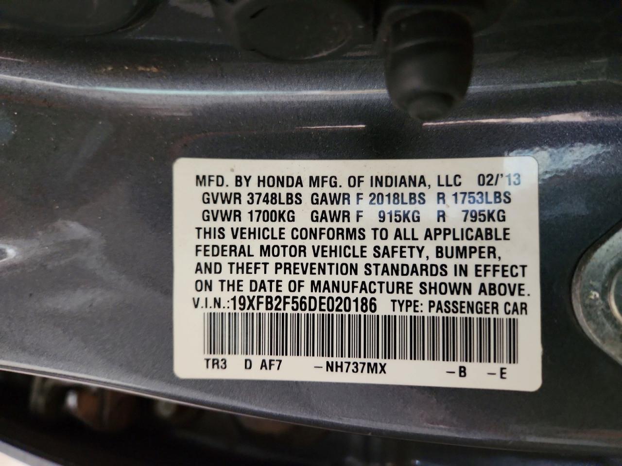 2013 Honda Civic lx