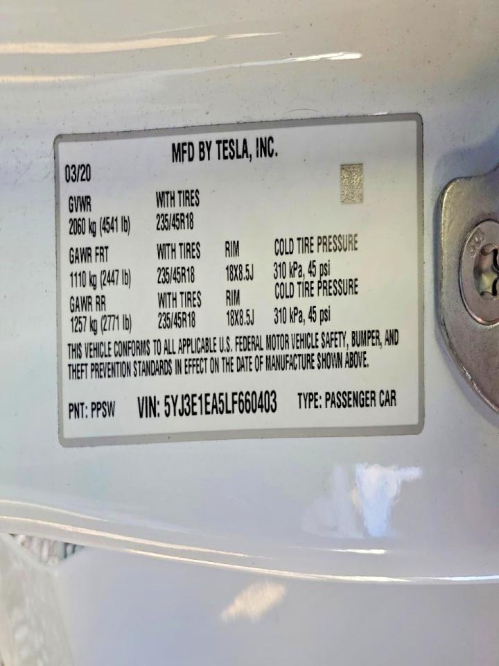 2020 Tesla Model 3