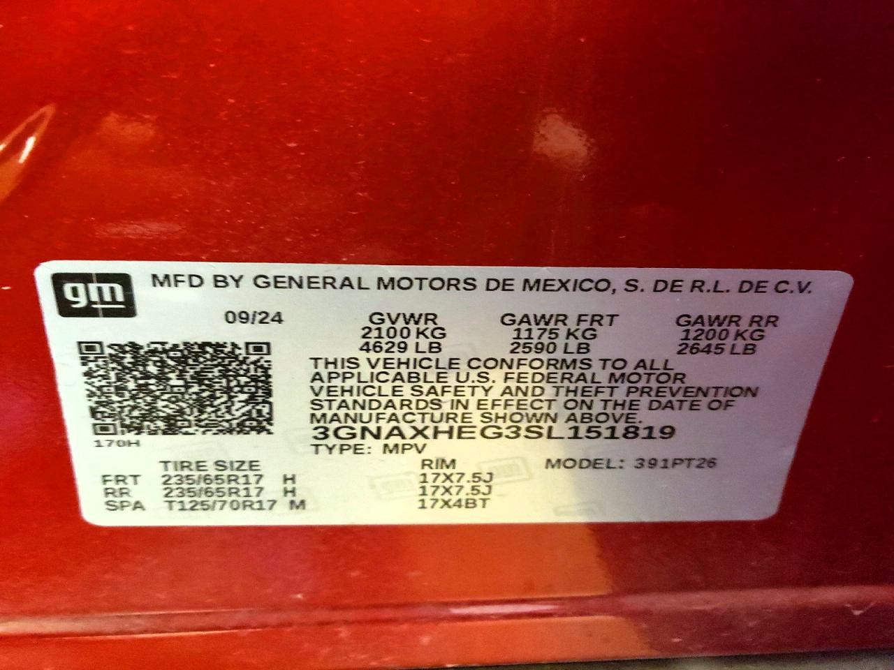 2025 Chevrolet Equinox lt