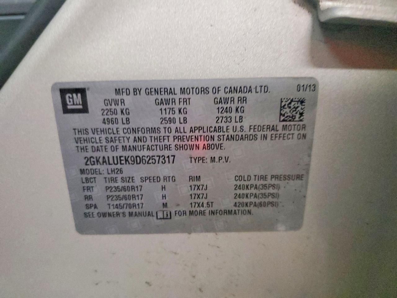 2013 GMC Terrain slt