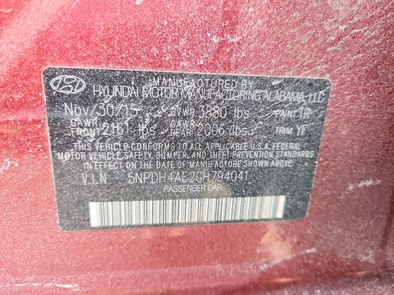 2016 Hyundai Elantra se