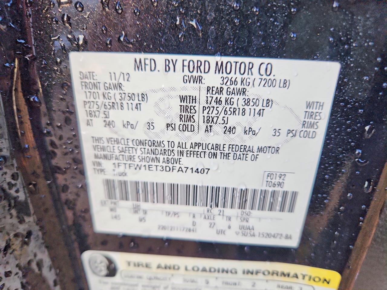 2013 Ford F150 Supercrew