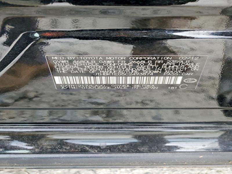 2012 Lexus Es 350 Base