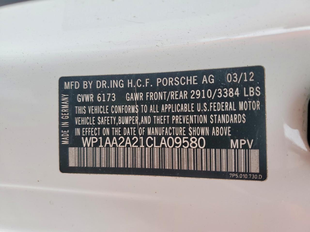 2012 Porsche Cayenne