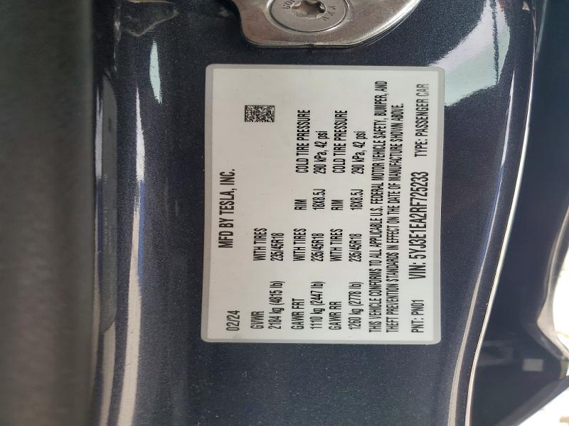2024 Tesla Model 3