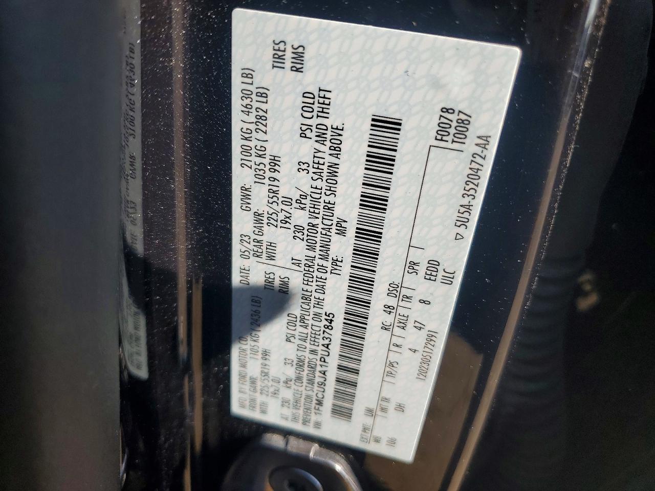 2023 Ford Escape Platinum