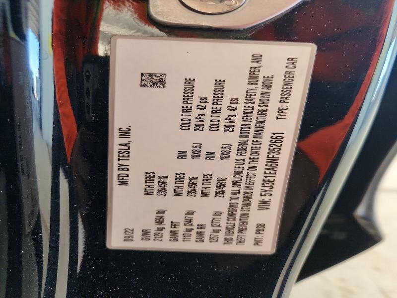 2022 Tesla Model 3