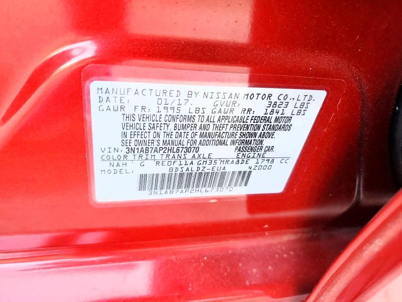 2017 Nissan Sentra s