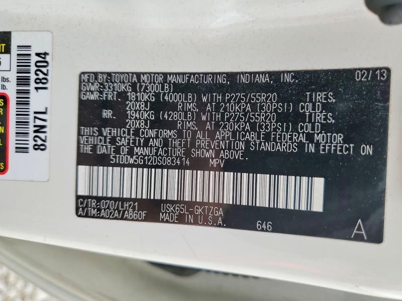 2013 Toyota Sequoia Platinum