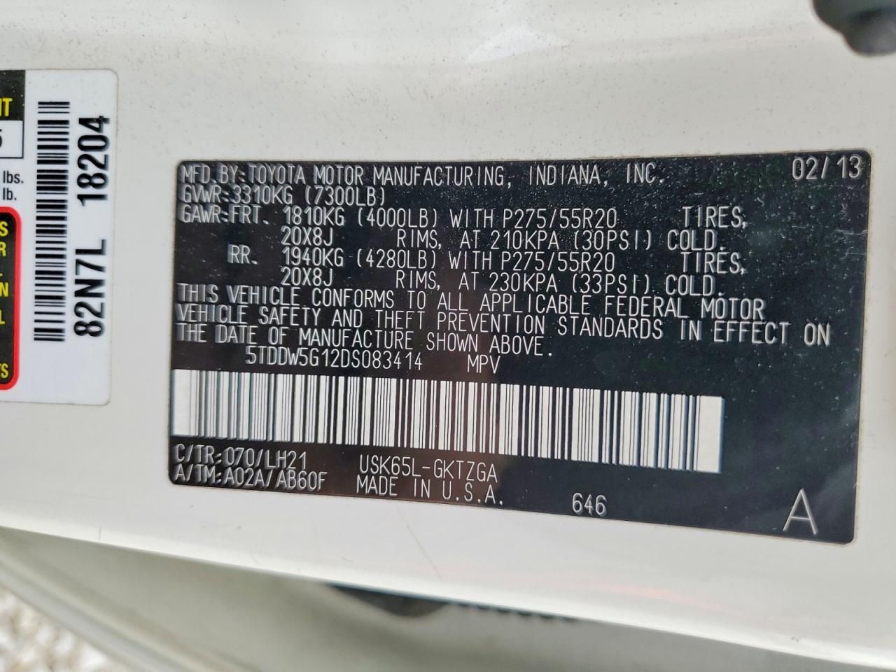 2013 Toyota Sequoia Platinum