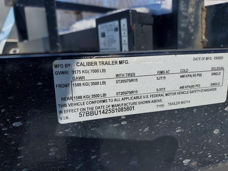 2025 Calico Ber Wg714 Utility Trailer