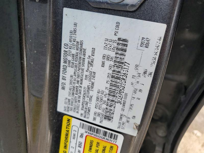 2016 Ford Fusion Titanium Phev