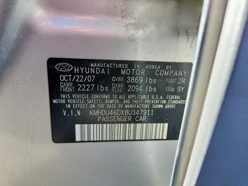 2008 Hyundai Elantra gls