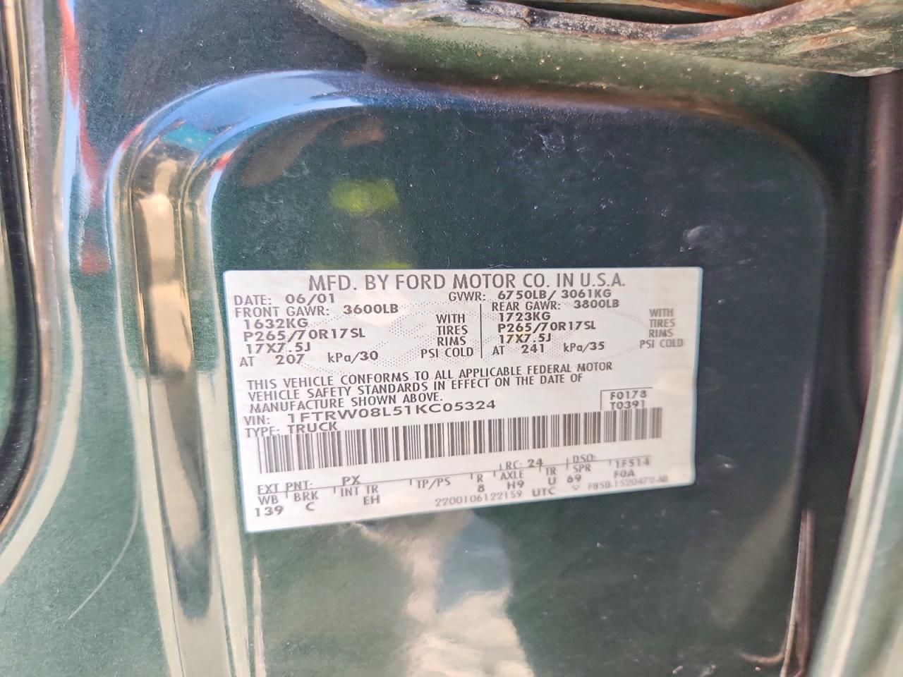 2001 Ford F150 Supercrew