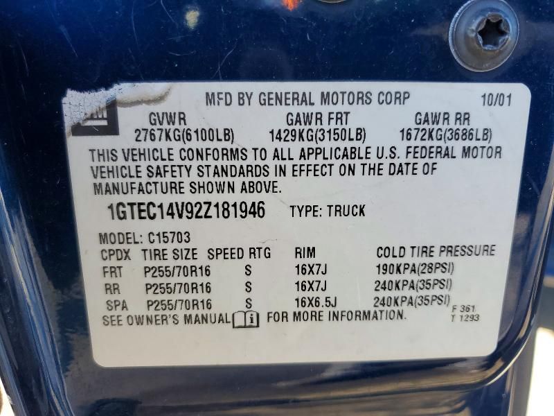 2002 GMC New Sierra C1500