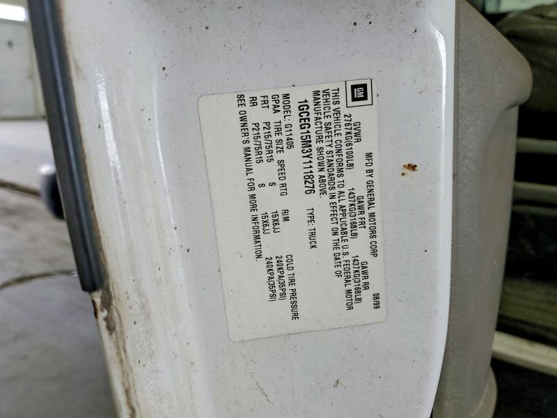 2000 Chev Rolet Express 1500 Utility / Service van