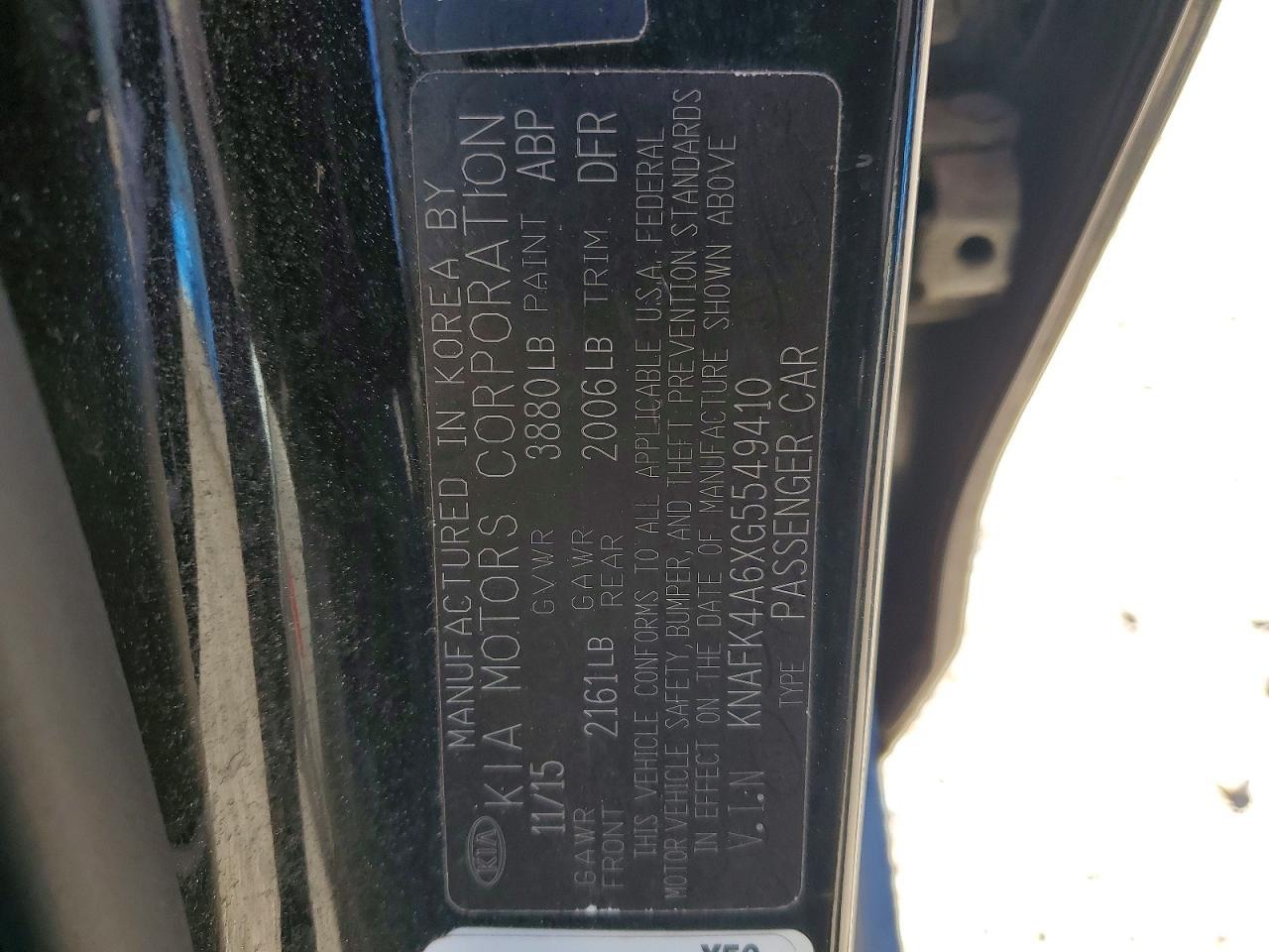 2016 KIA Forte lx