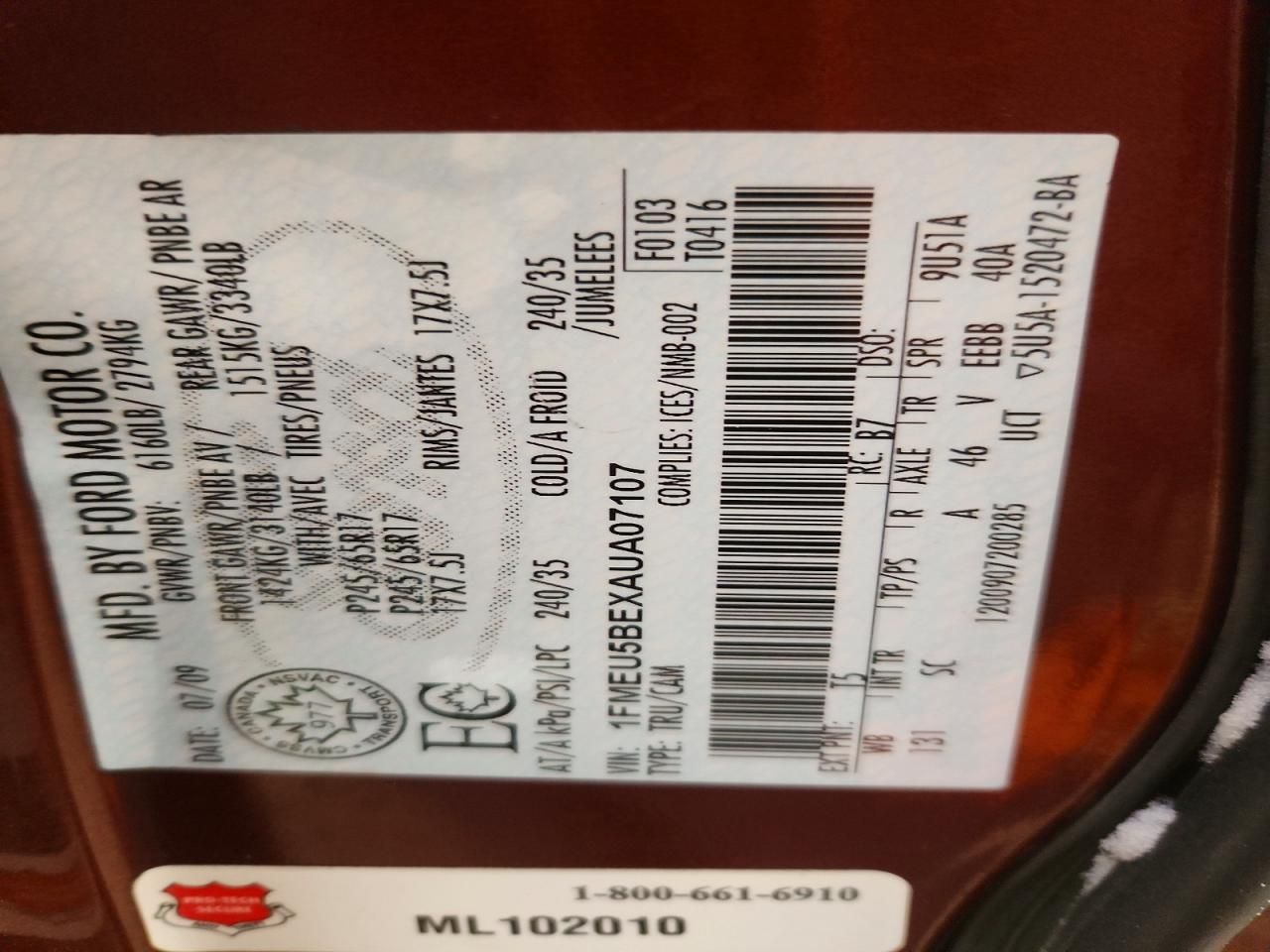 2010 Ford Explorer Sport Trac xlt