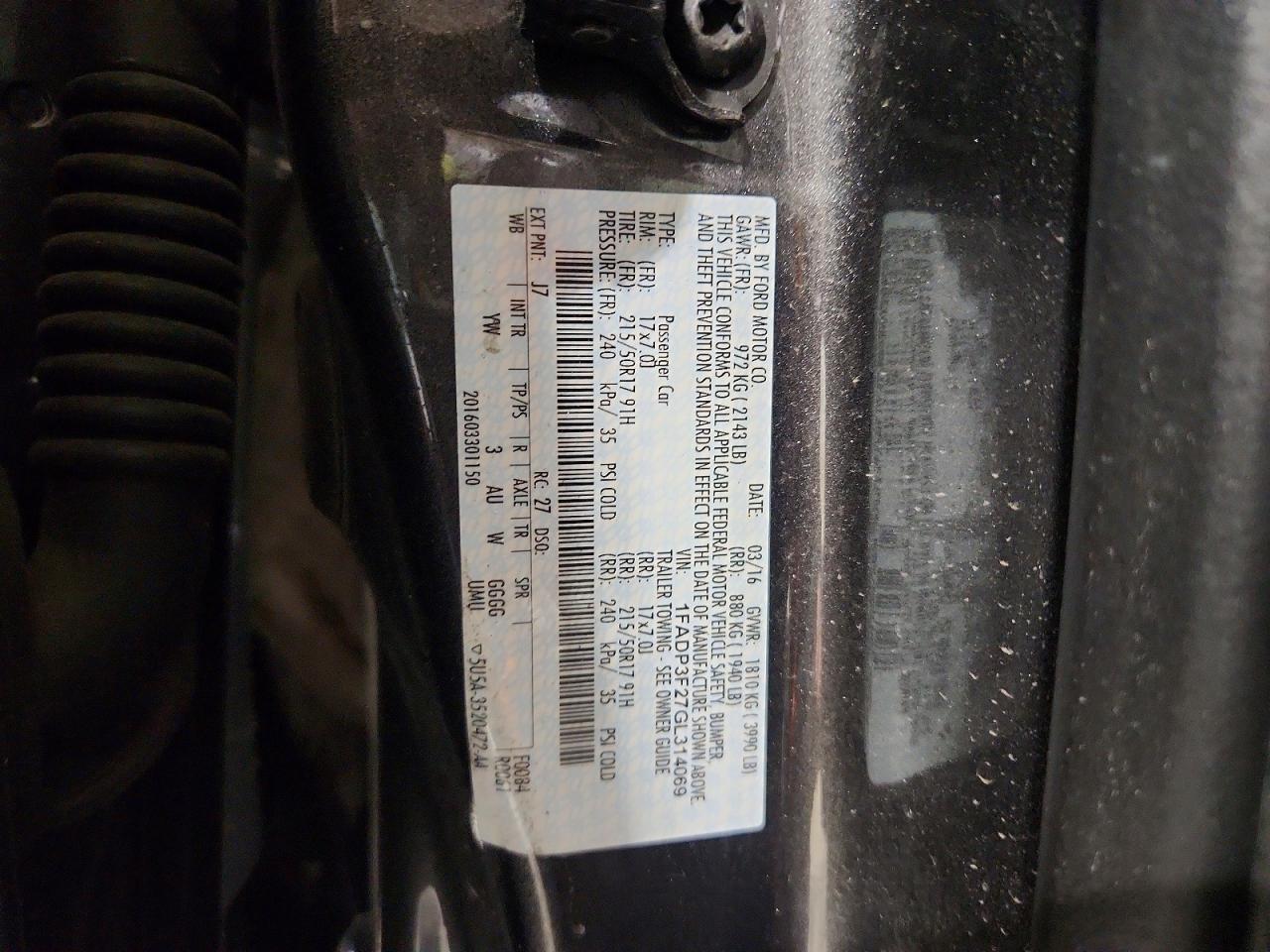2016 Ford Focus se