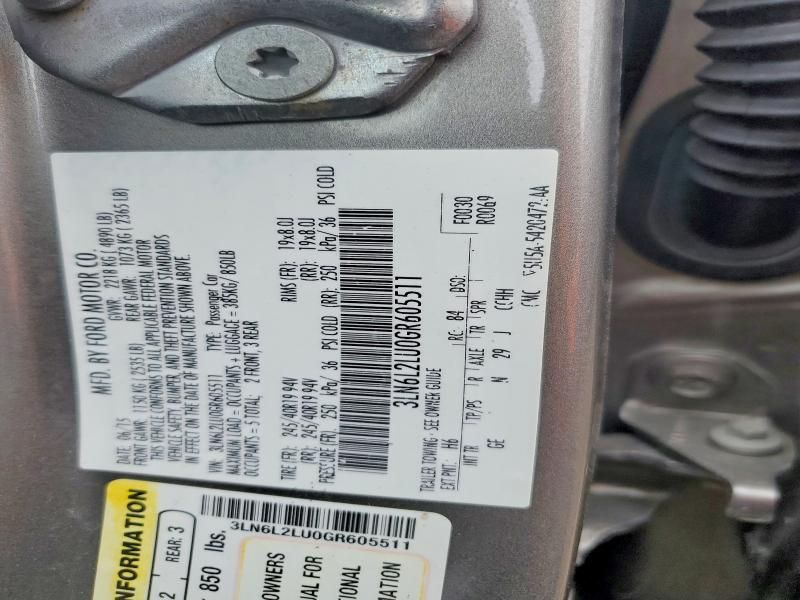 2016 Lincoln Mkz Hybrid