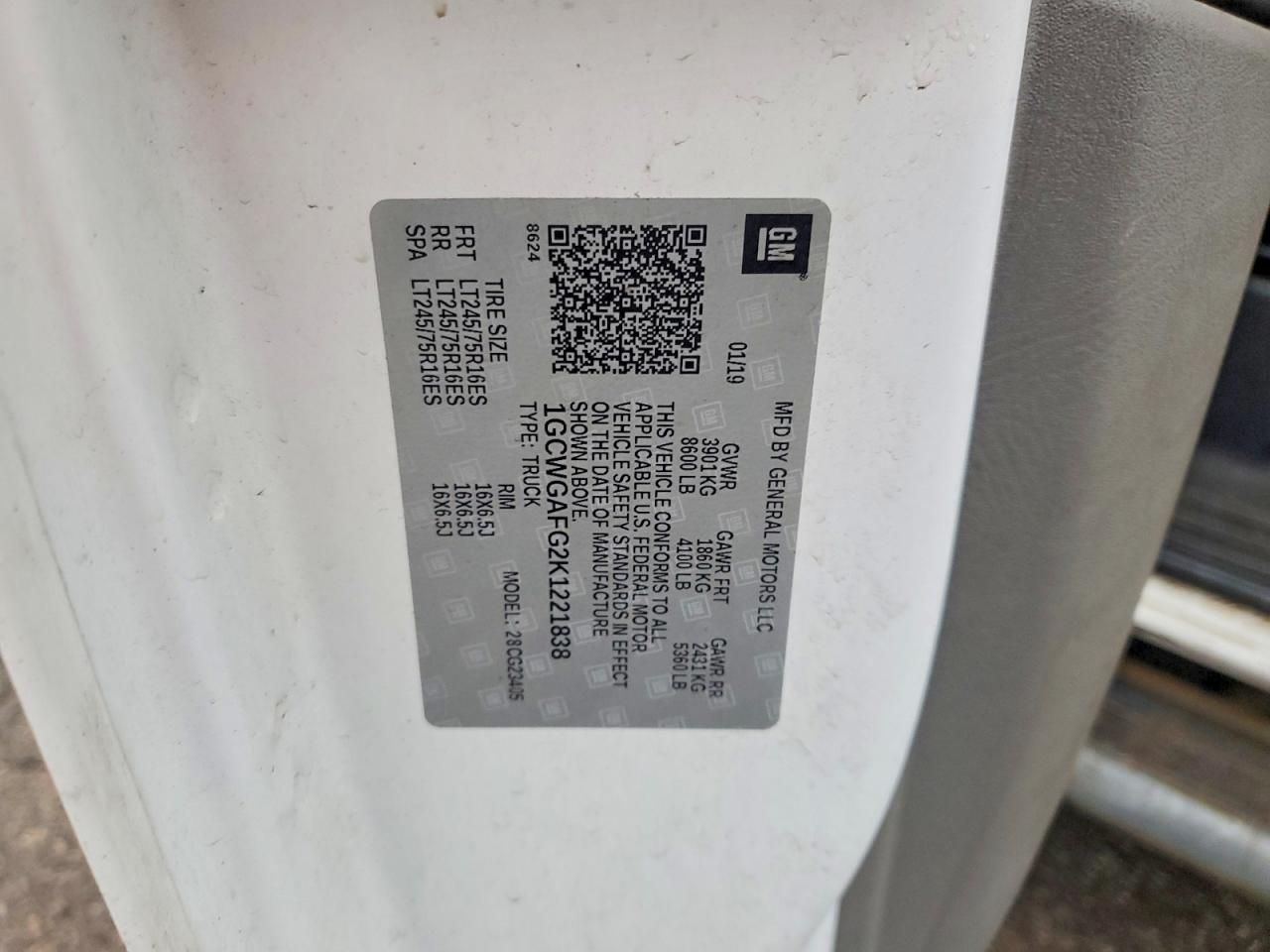 2019 Chevrolet Express G2500 Delivery Van