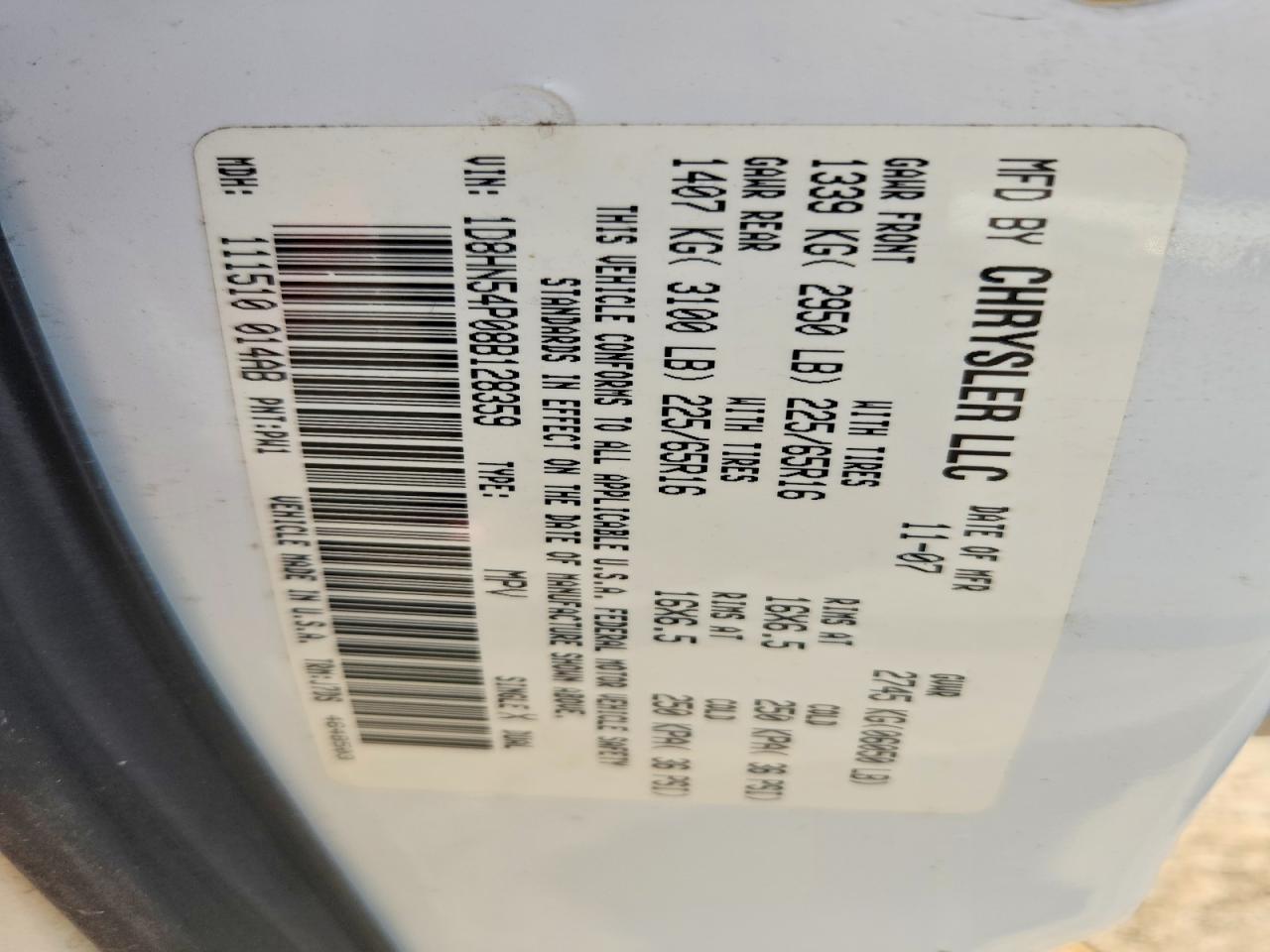 2008 Dodge Grand Caravan sxt