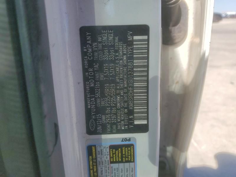 2016 Hyundai Santa fe Limited