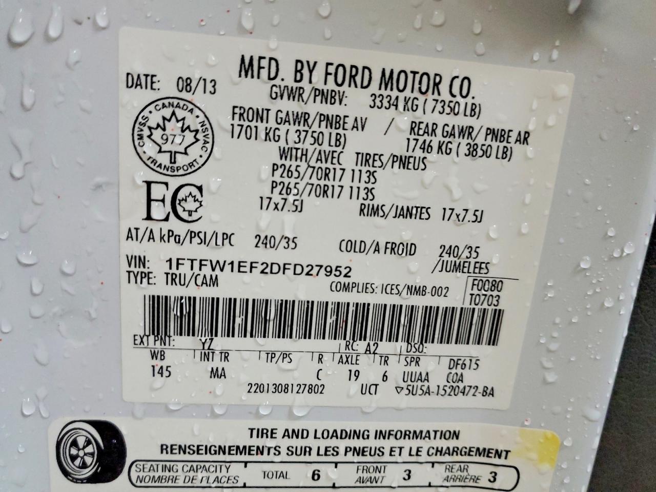 2013 Ford F150 Supercrew