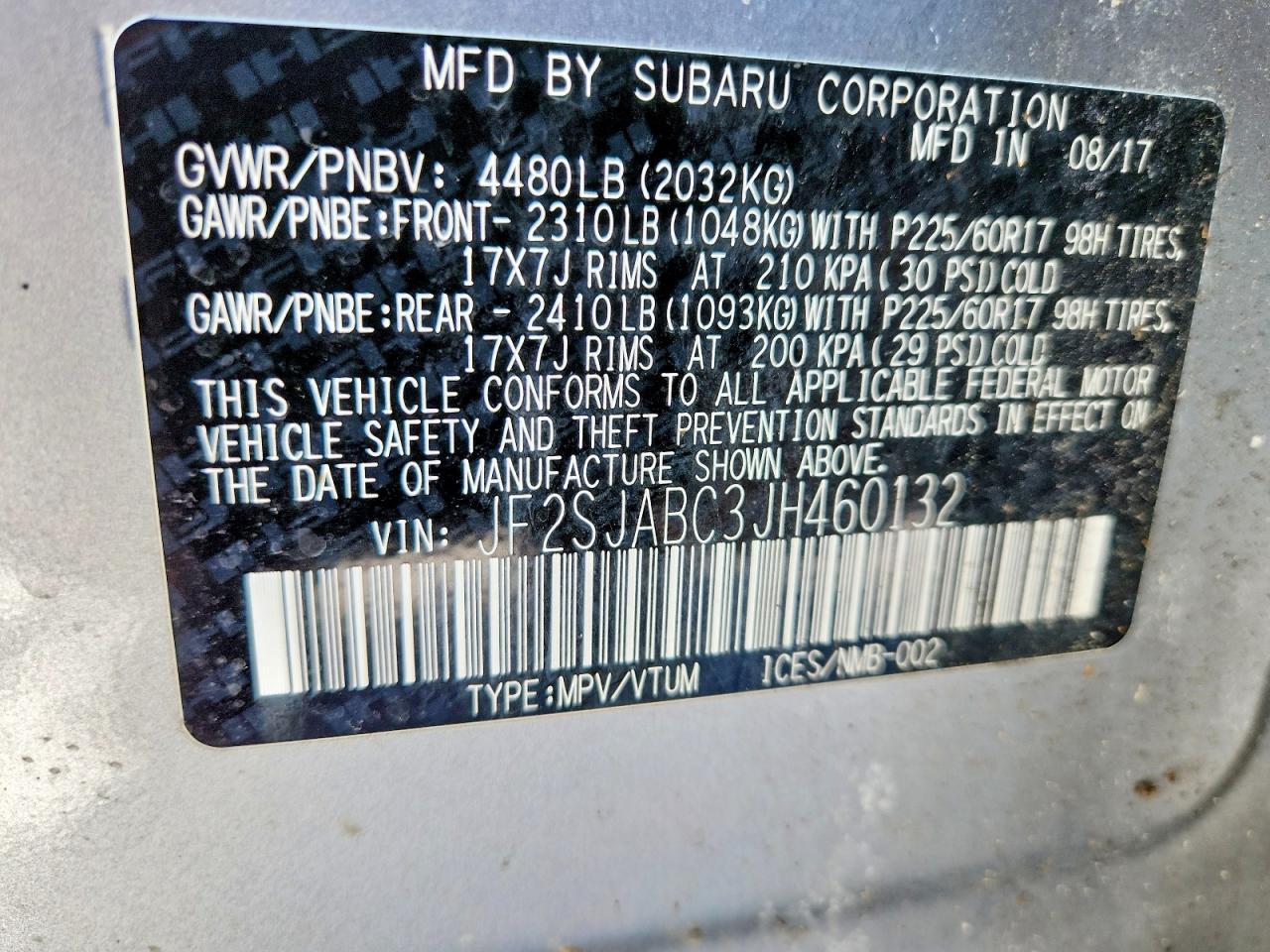 2018 Subaru Forester 2.5i