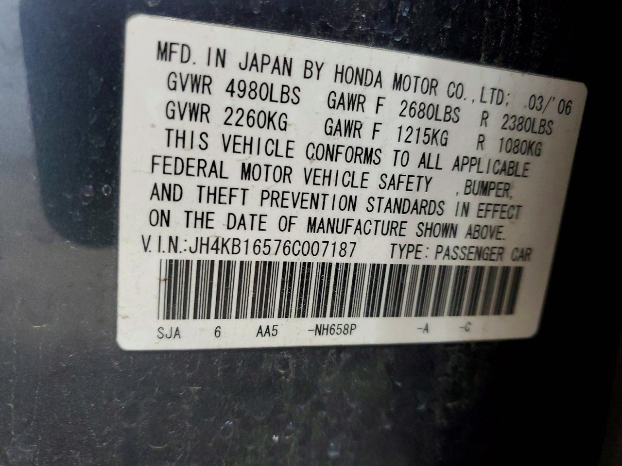 2006 Acura RL