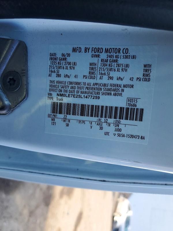 2020 Ford Transit Connect Utility / Service Van