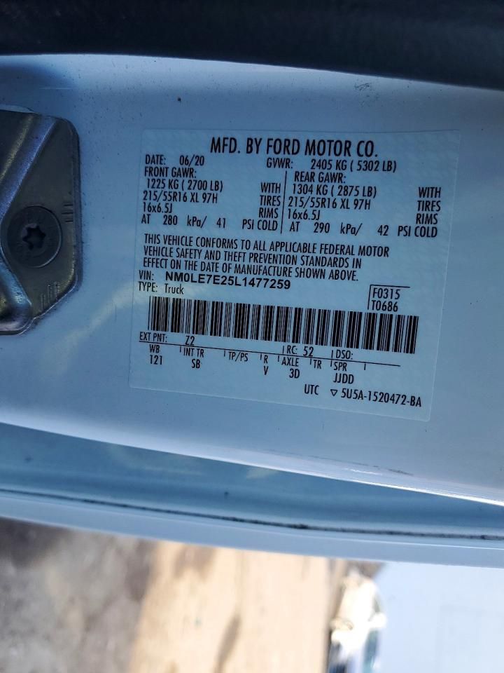 2020 Ford Transit Connect Utility / Service Van