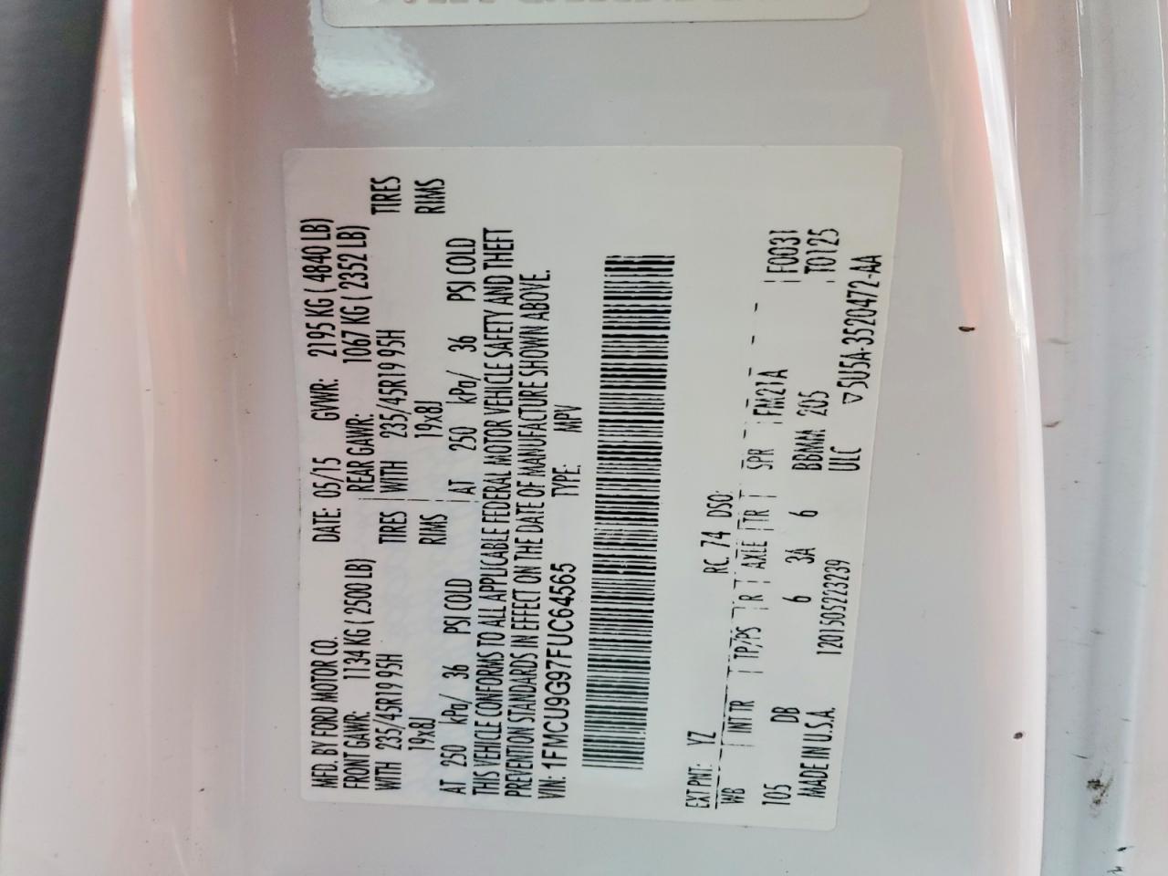 2015 Ford Escape se