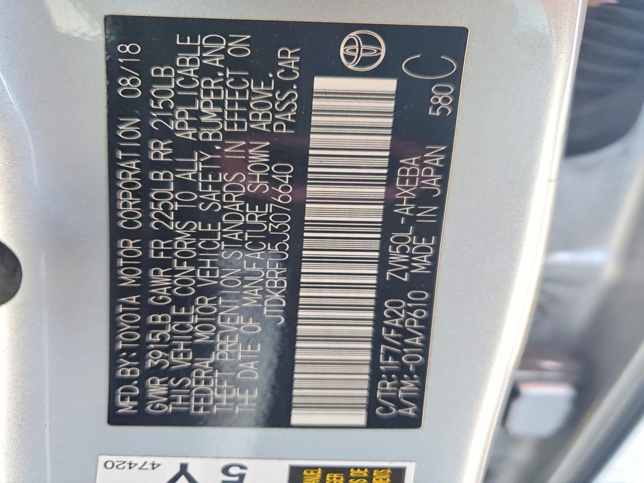 2018 Toyota Prius