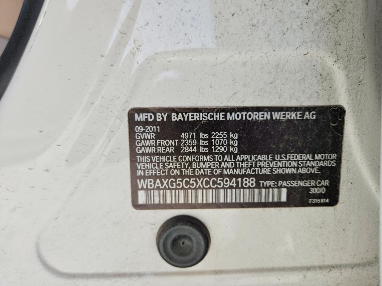2012 BMW 528 i