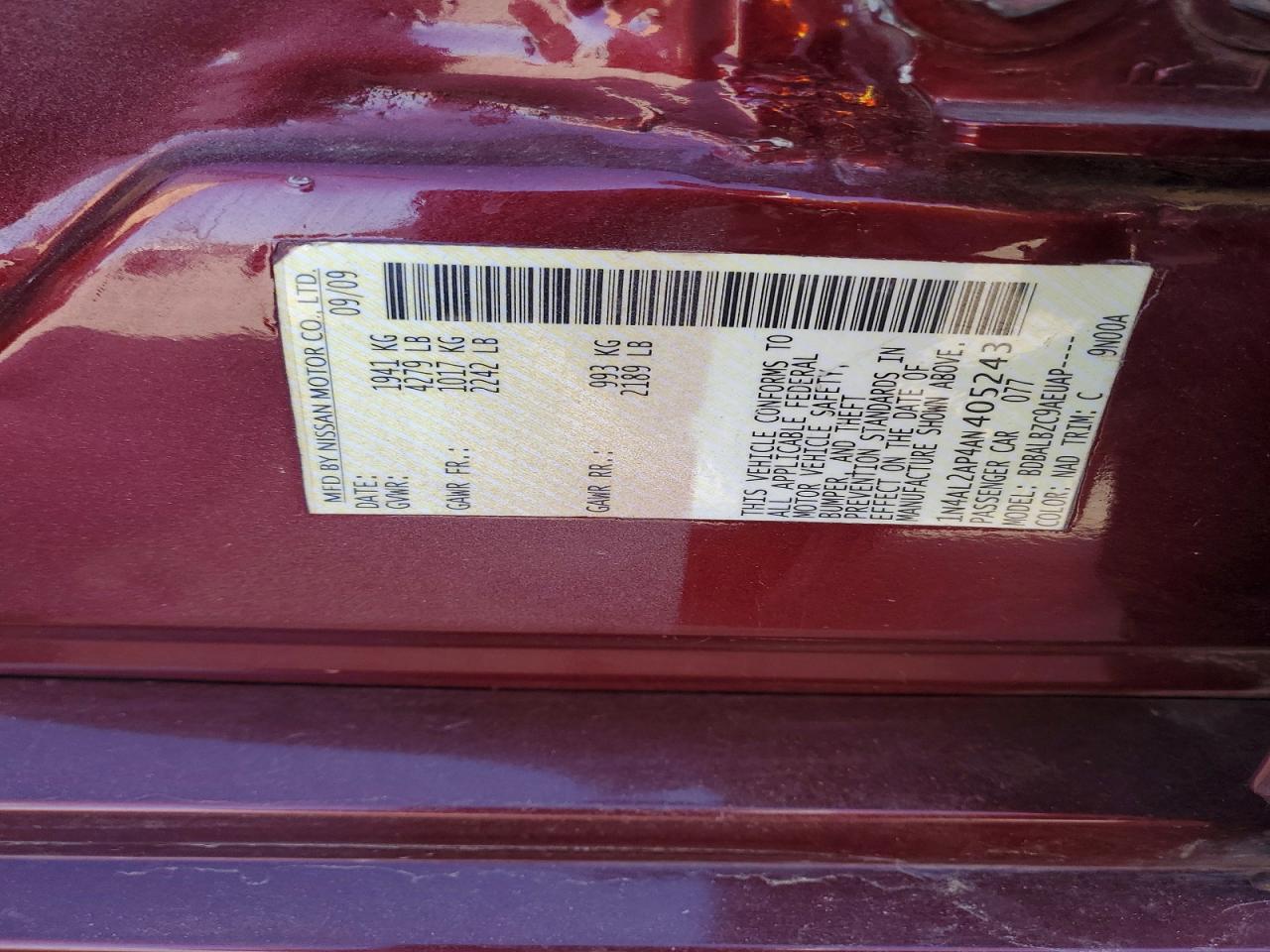 2010 Niss Altima